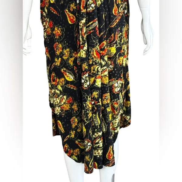 Free People Bohemian Garden Party Cotton Blend Knit Dress In Black Combo S L G#3 - Image 10