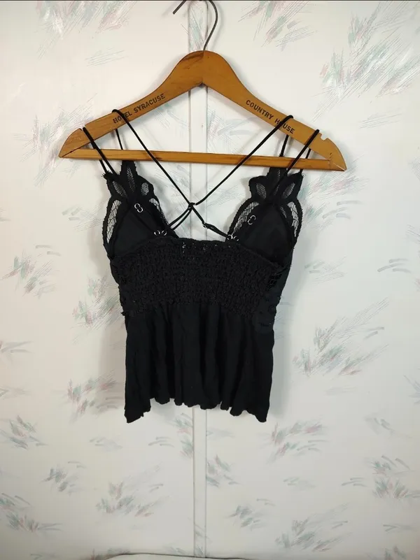 Riley & James Black Lace Tank Top - Image 7