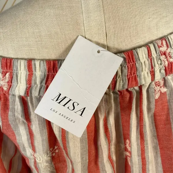 Misa Los Angeles Adeli Off the Shoulder Top‎ Stripe - Image 8