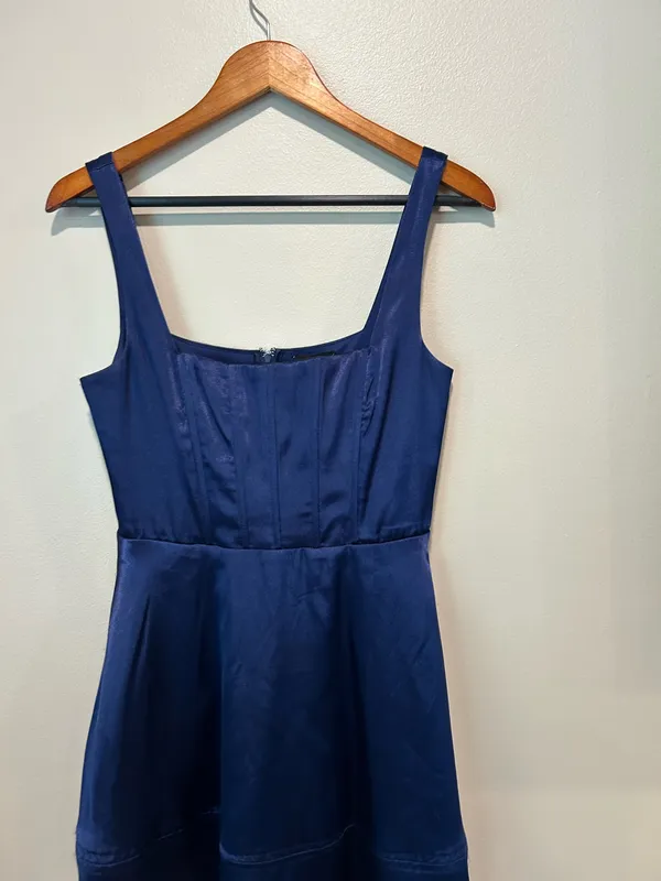 Windsor navy dress (XS) - Image 3