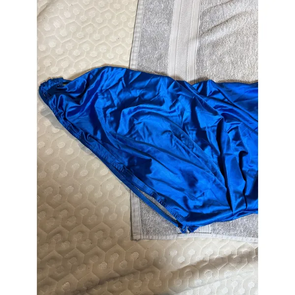 NWT OYS Blue Maxi Dress SZ Small Sexy One Shoulder‎ Formal Statin Ruched Bodycon - Image 6