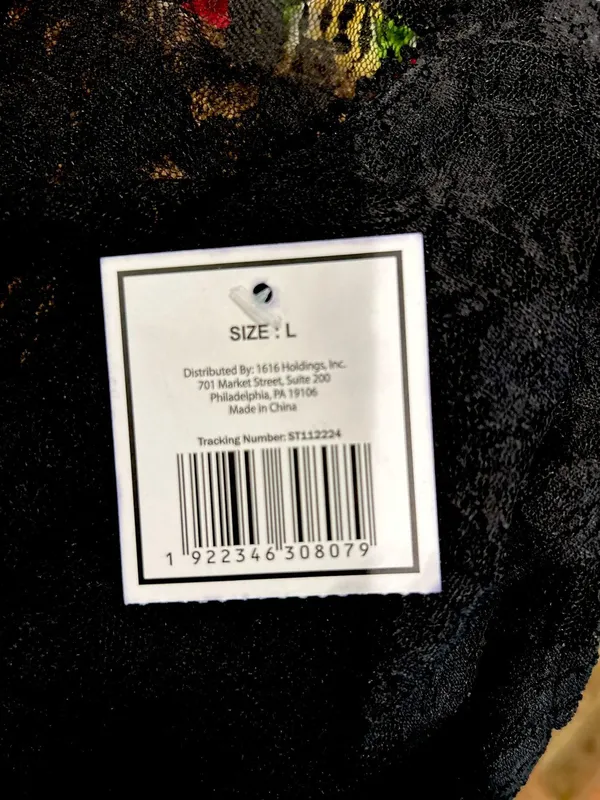 NWT Black Lace see through Cap Sleeve Babydoll high low Top size M - Image 10