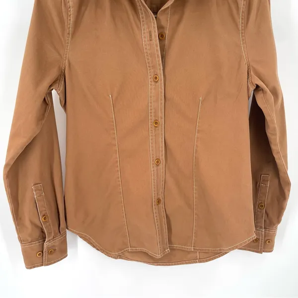 MADEWELL Darted Button-Up Shirt in (Re)generative Chino Western Long Sleeve - Image 8
