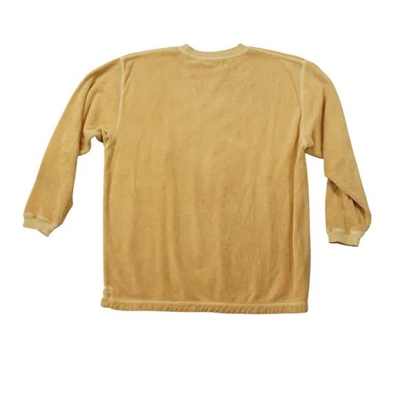 Vintage Vail‎ Colorado Terry Cloth Cotton Crewneck Sweatshirt Mustard Yellow - Image 7