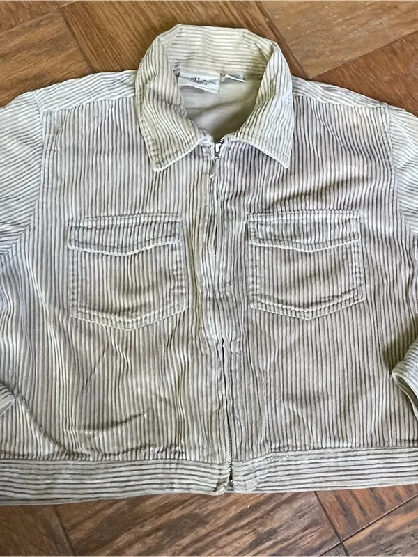 Y2K Vintage corduroy jacket ~ Medium Tan - Image 2