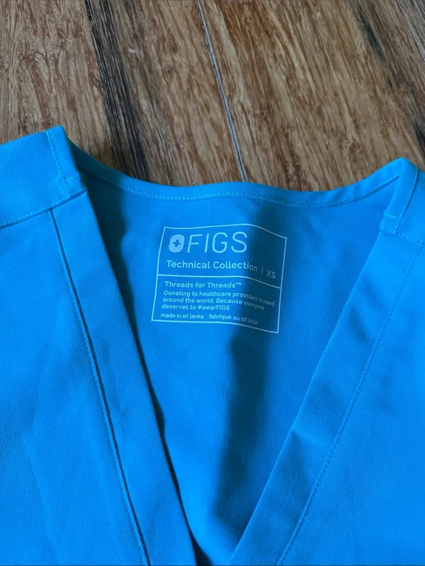 FIGS Blue Scrub shirt - Image 2