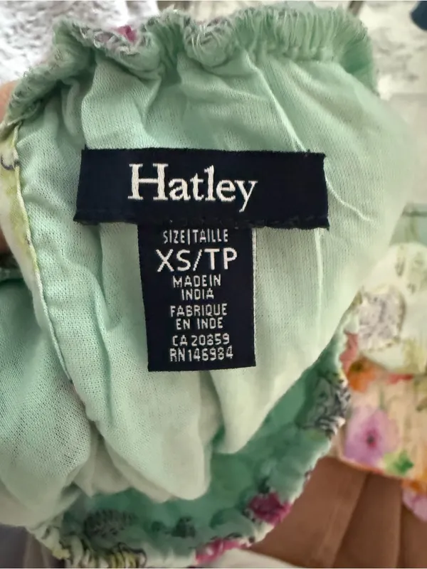 Hatley Floral Aqua Maxi Dress XS | Sleeveless Lined Modal Summer Dress - Image 6