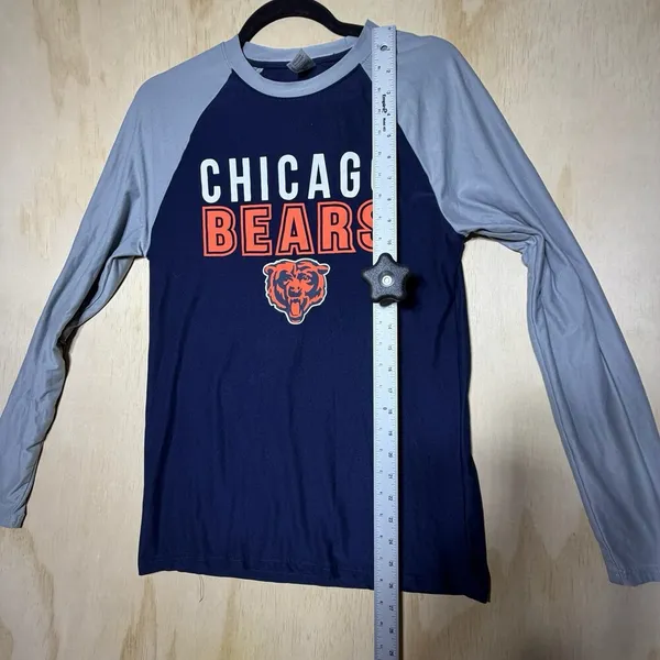 NFL Chicago Bears Plaid Pajama XS Orange‎ Blue Sleepwear Lounge - Image 14