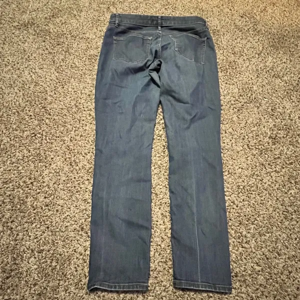 LOFT Curvy Skinny Jeans Womens‎ 10 30 Dark Wash Blue Denim Mid Rise Stretch - Image 8