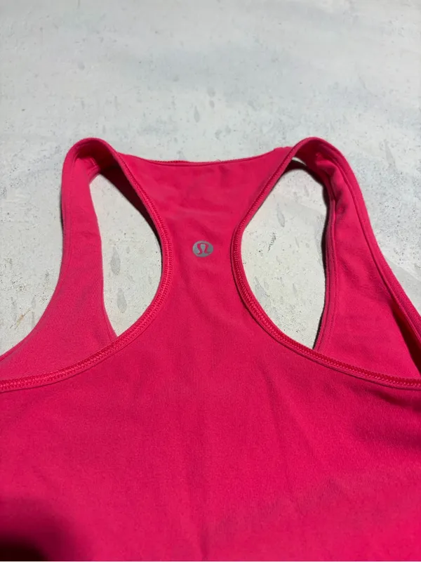 Lululemon classic basic Pink Racerback Tank workout - Image 6