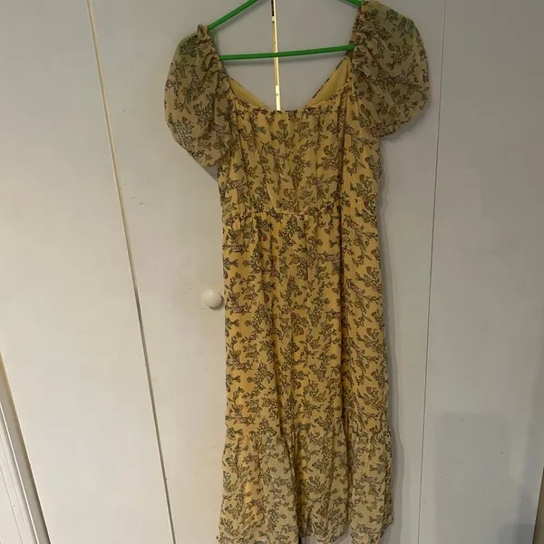 Mimi Chica Yellow Puff Sleeve Sundress - Image 9