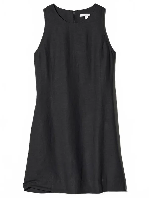 Uniqlo Linen Blend Mini Dress NWT Black XS - Image 2