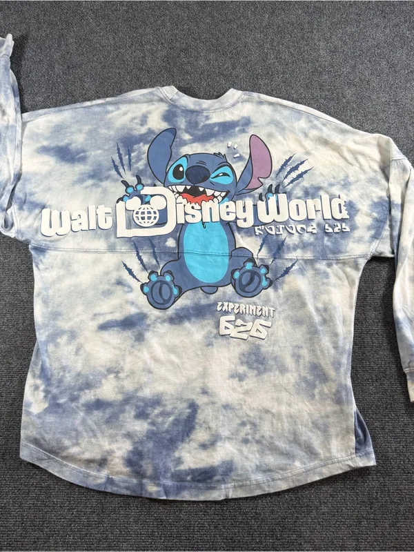 Disney Stitch 626 Walt Disney World Spirit Jersey Medium Tie Dye Long Sleeve - Image 2