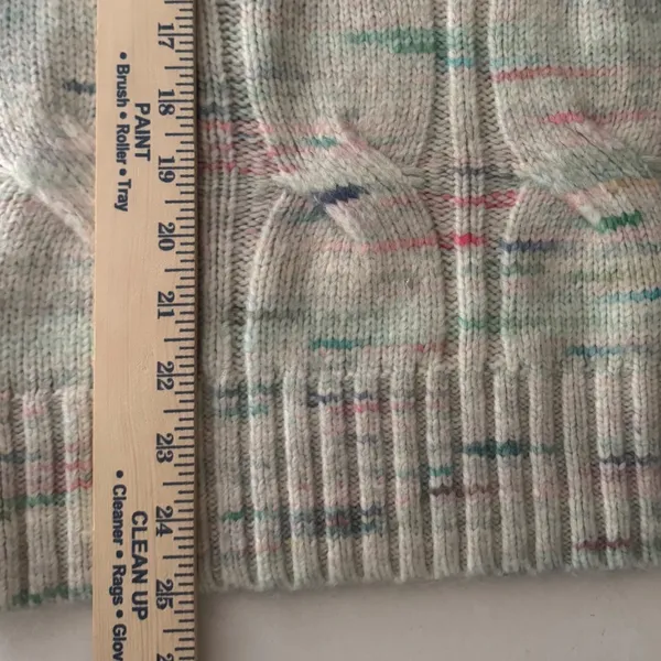NWT American Eagle Whoa So Soft Cable Knit Confetti Sweater S Oversized Slouchy - Image 6