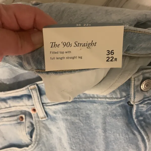 Abercrombie & Fitch The 90s Straight low rise size 22 - Image 5