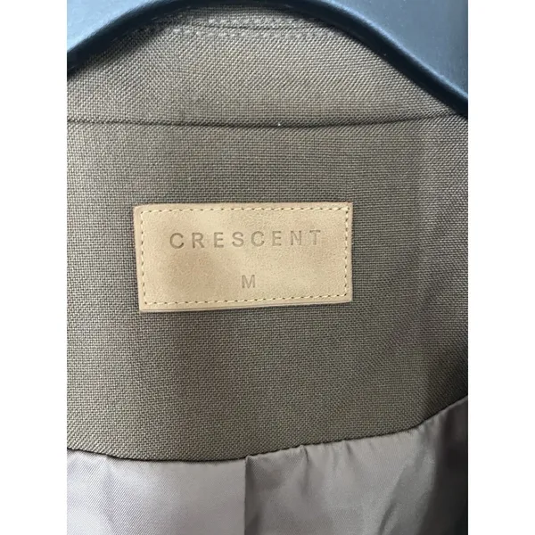 Crescent Sleeveless Vest Blazer Dress M Brown Twee Preppy - Image 7