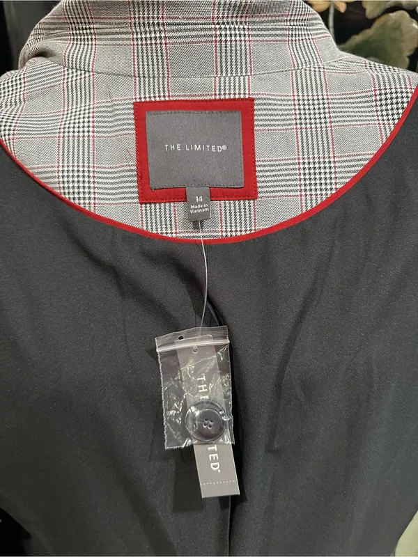 The Limited Glen Plaid Double‑Breasted Blazer – NWT – Size 14 - Image 10