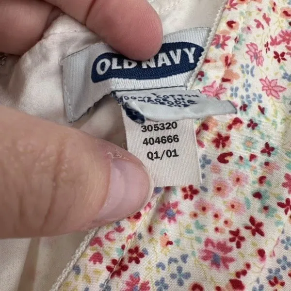 Vintage Y2K‎ Old Navy Ditzy Floral Micro Floral Shift Dress Coquette Size 1 XS - Image 10