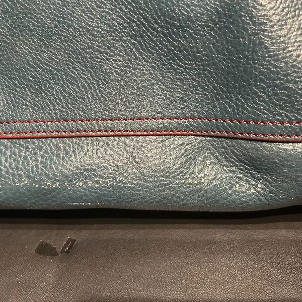 Hype Stylish Blue Leather Tote Bag - Image 5