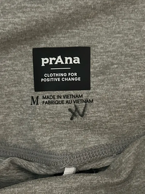 Prana Heavana Shorts 6” High Rise Yoga Athletic Lounge Shorts Heather Gray M NWT - Image 3