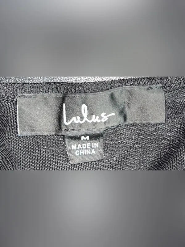 Lulus Size M Certainly Sultry Black Lace Bodysuit - Image 2
