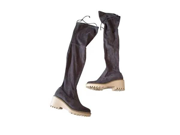 NICOLE MILLER Gray Over the Knee Boots Size 7.5 - Image 7