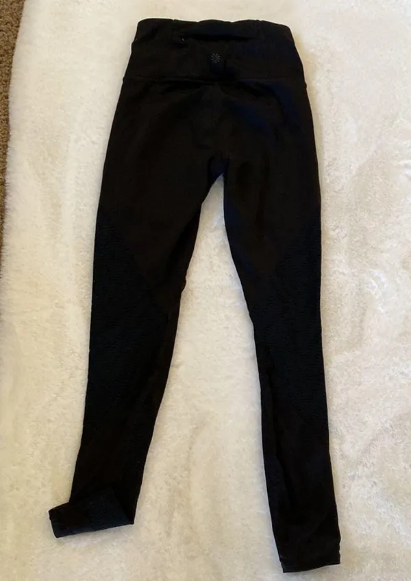 Athleta XXS mesh trim high rise legging tights - Image 2
