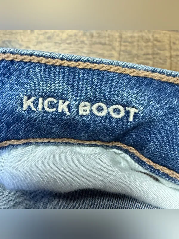 American Eagle Kick Boot Next Level Stretch Jeans Womens 10 Blue Denim - Image 8