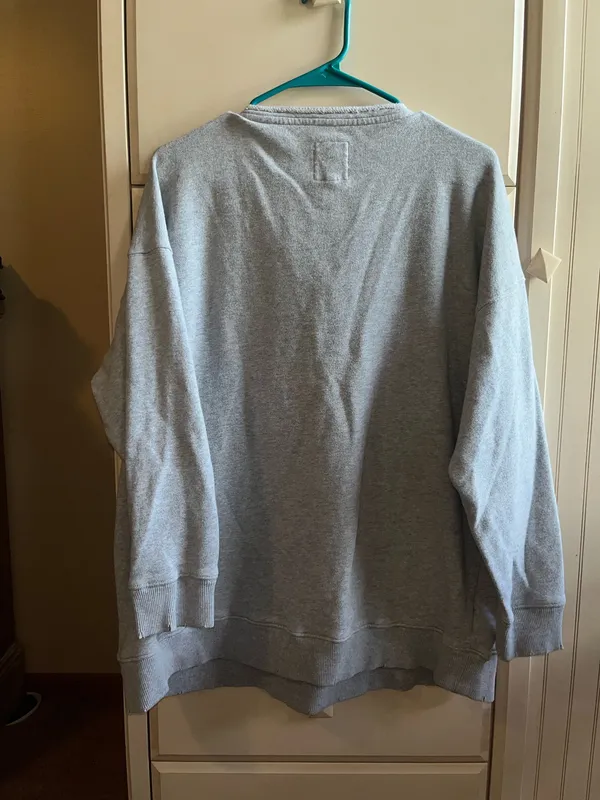 Aerie Grey Oversized Crewneck Sweatshirt - Image 2