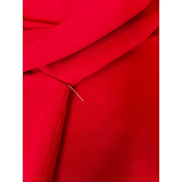 NWOT Alice +‎ Olivia Tameika Trumpet-Sleeve Crepe Mini Dress 8 Red CC707202508 - Image 13