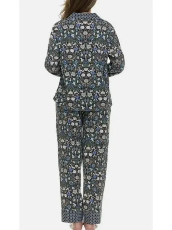 Vera Bradley women's notch collar pajama set in the Enchanted Woodland pattern - Image 2