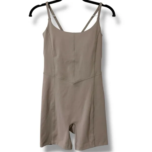 All In Motion small shorts bodysuit tight fit built in shelf bra removable pads - Image 9