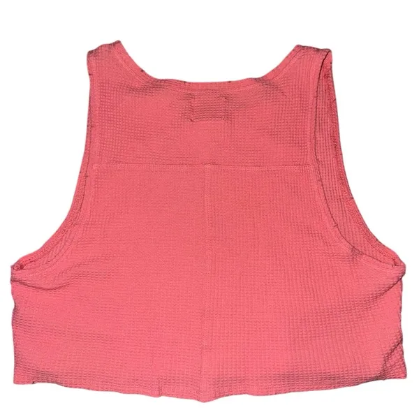 OFFLINE By Aerie Wow! Waffle Tank Top size small color rose pink soft shirt Euc - Image 8