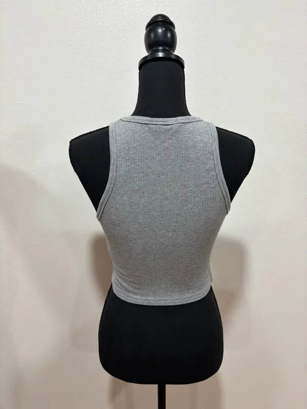 Gray Crop Top - Image 2