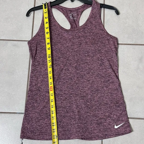 Nike Women‎ Pink Athletic Sleeveless Tank Top dri-fit size M - Image 5