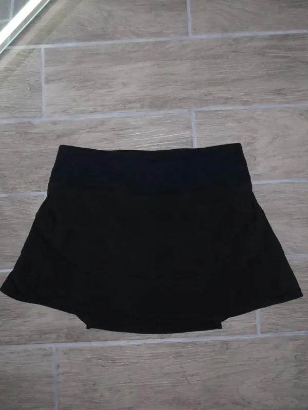 lululemon athletica Black pace rival mid rise tennis skirt - Image 8