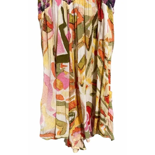 Free People‎ Rows of Flowers One-Piece Spaghetti Strap Romper Women's Size XS - Image 6