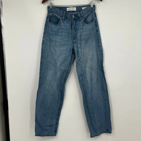 Aritzia Denim Forum The ‘90s So-Soft Hi-Rise Baggy Jean relaxed fit blue pockets size 26 - Image 2