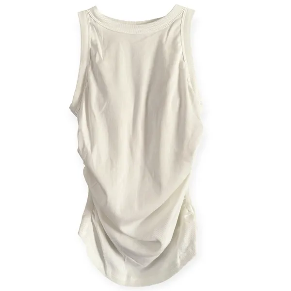 NWT OGL White Ribbed Brami Tank Top Size Small - Image 2