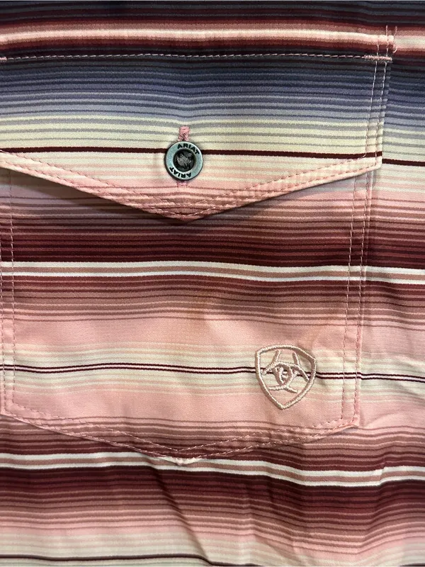 Ariat Tek Western Stripped Button-Down Shirt - Image 4