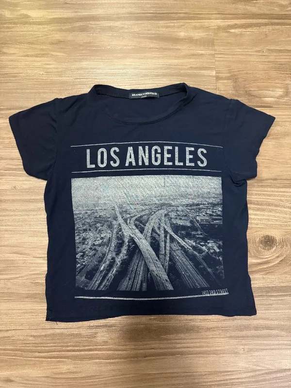 Brandy Melville Carolina Los Angeles Graphic Baby T-Shirt One Size Tumblr 2013 - Image 2