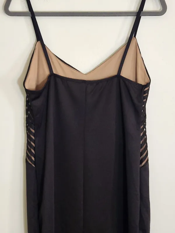 Haute Fox Black and Nude Bodycon Cocktail Dress Size 1XL NWOT - Image 6