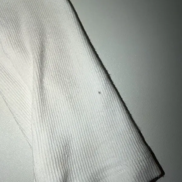 Aritzia TNA ribbed square neck white long sleeve - Image 6