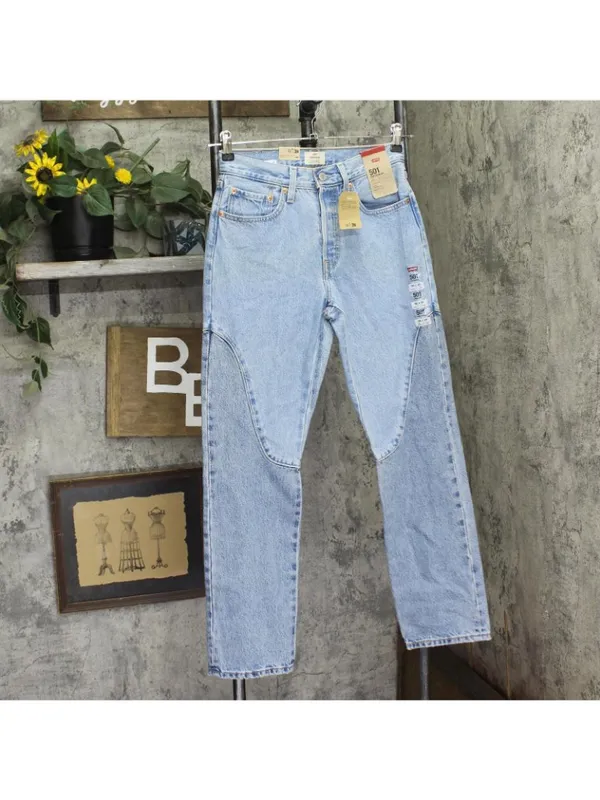 NWT Levi's Womens 501 Button Fly Jeans 94417268 County Fair Blue 26x30 - Image 5