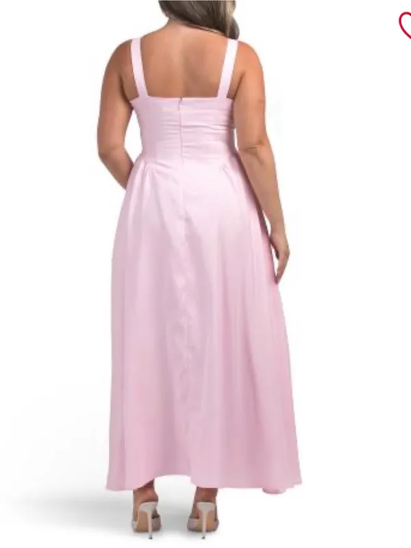 Caroline Constas sleeveless taffeta waist detail dress - Image 2