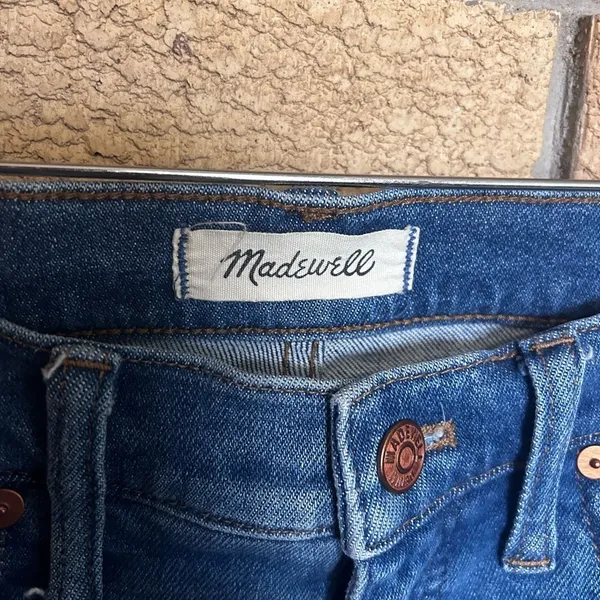 Madewell 9" Mid-Rise Skinny Jeans in Pearson Wash Denim Size 29 Stretchy - Image 4