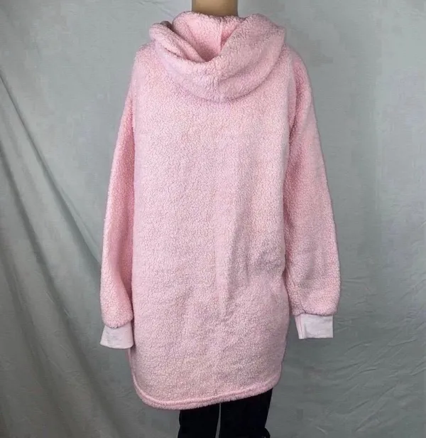 Hooded Cardigan Pink - Image 4