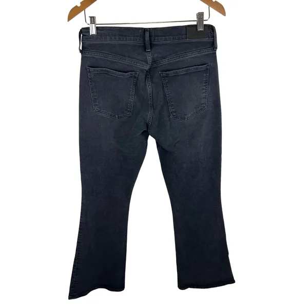 Citizens of Humanity Emmanuelle Slim Bootcut Jeans Faded‎ Black Size 28 Boho - Image 6
