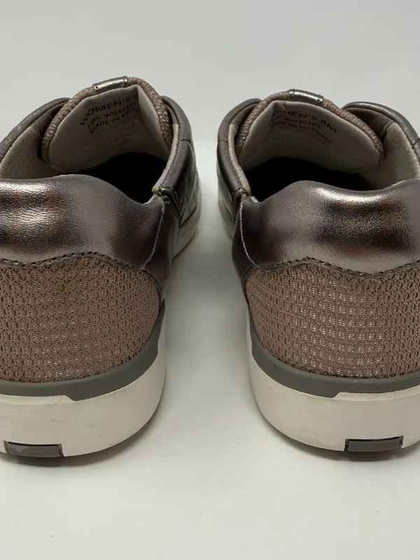 Kizik Miami Hands-Free Slip-On Sneaker Women's 8M Metallic Silver Leather Casual - Image 13