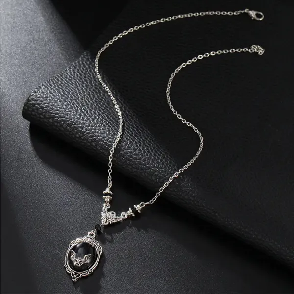 Gothic Bat Silver Plated‎ Pendant Necklace Faux Fashion Jewelry - Image 10